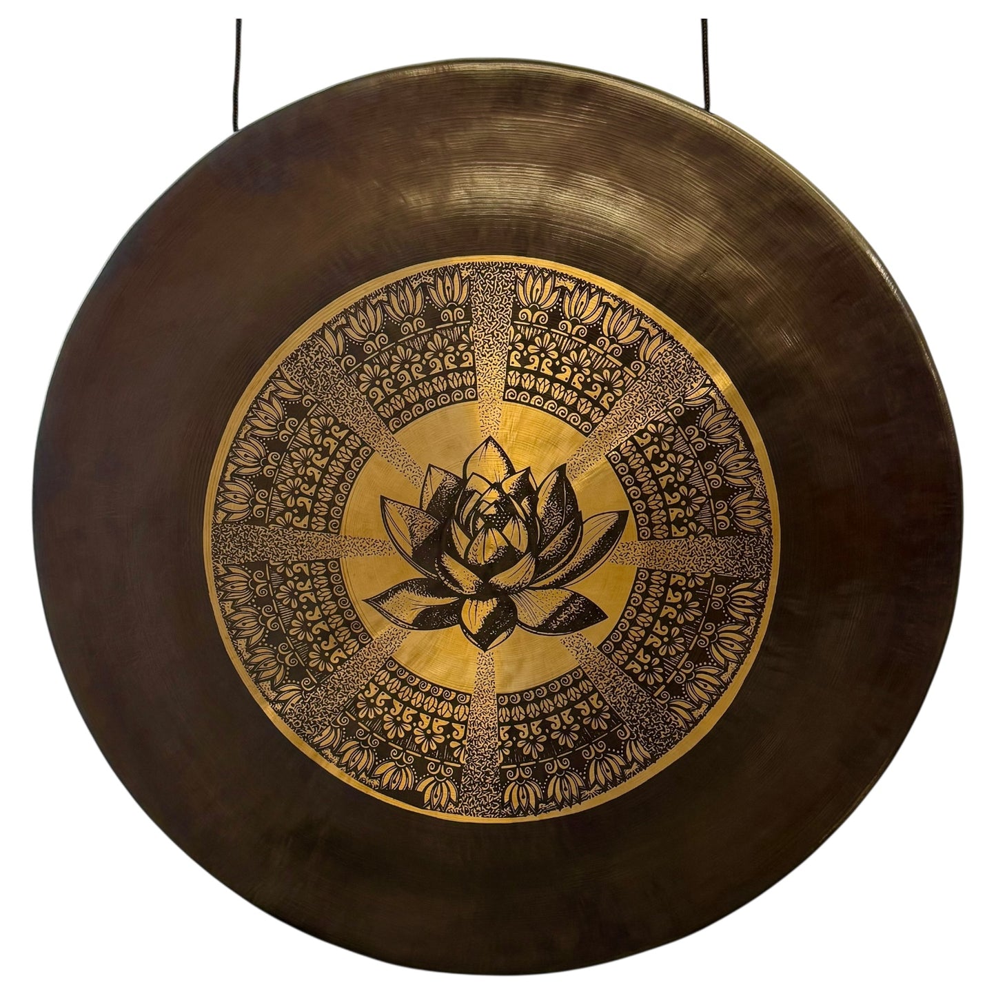 28" Nepalese Lotus Flower Gong No 2