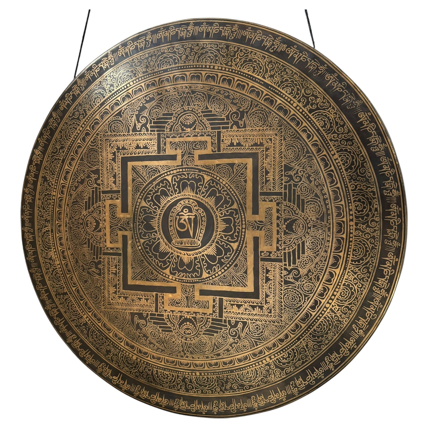 24" Nepalese Sri Yantra Mantra Gong
