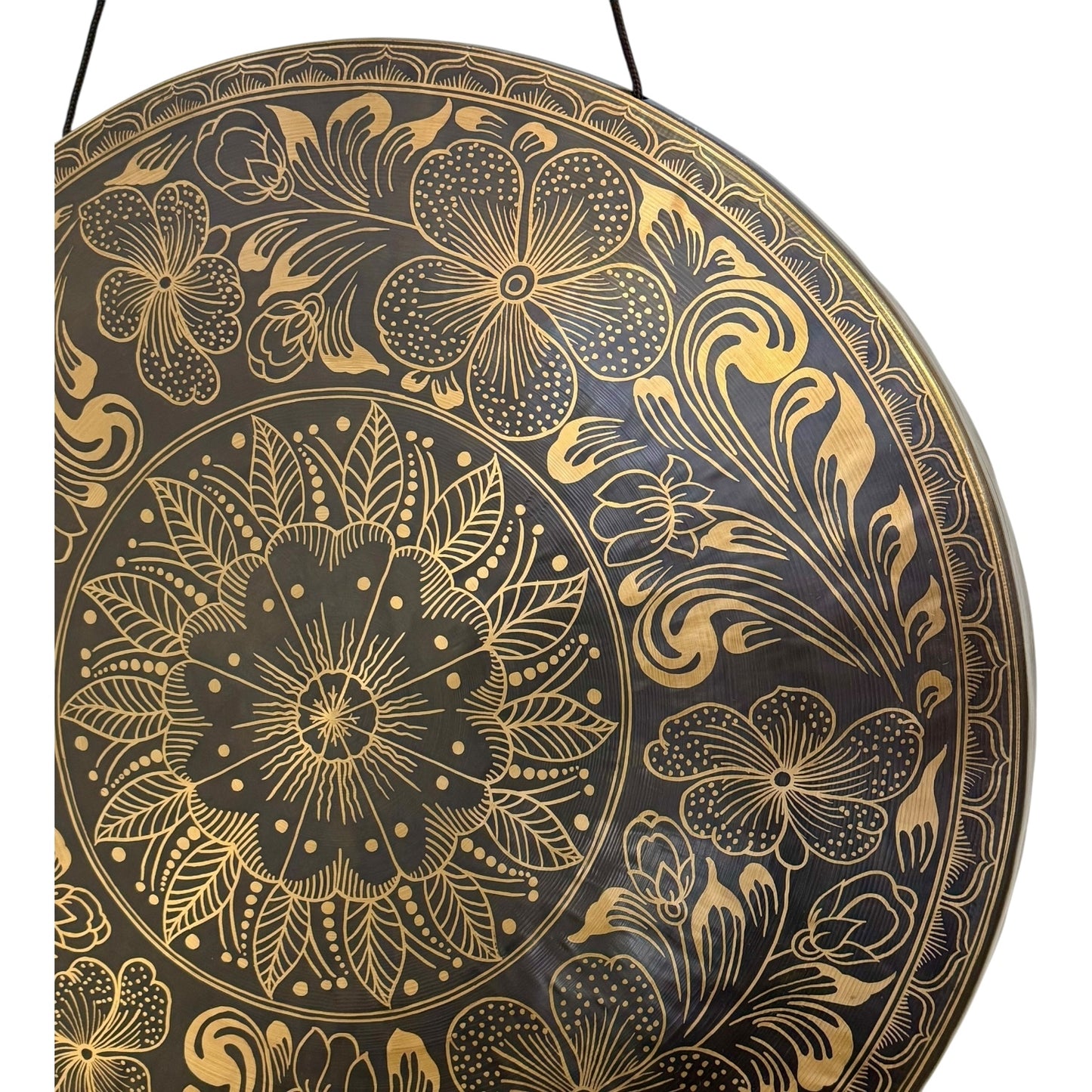 28" Nepalese Hibiscus Flower Gong