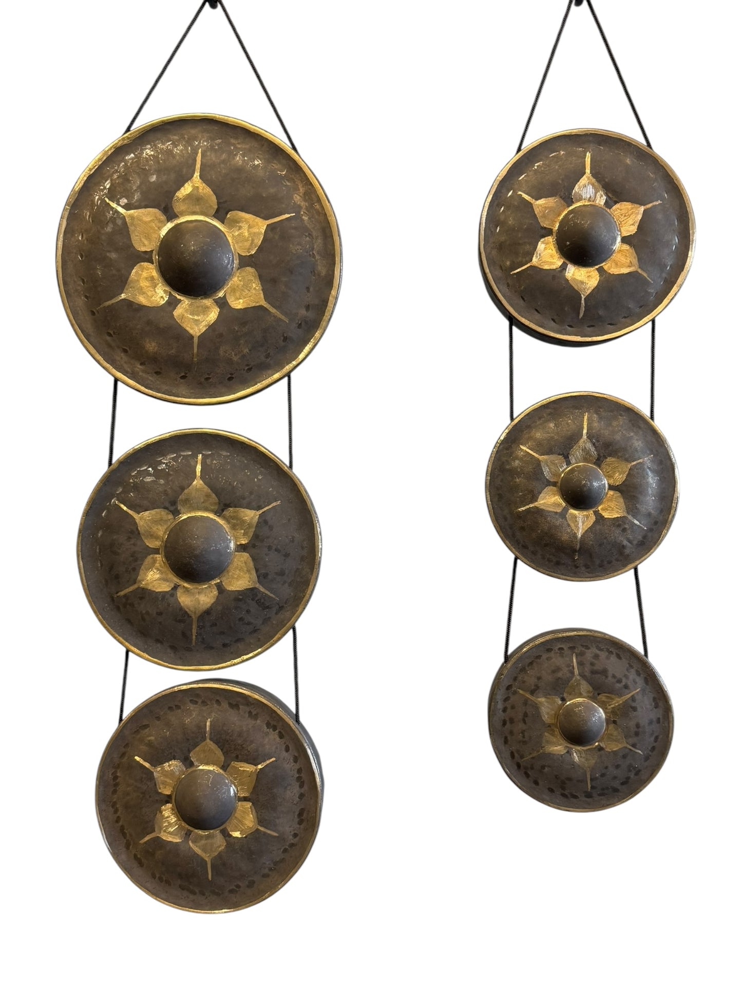 Burmese Tuned Gong Set - Set of 6 Gongs Harmonized in Eb