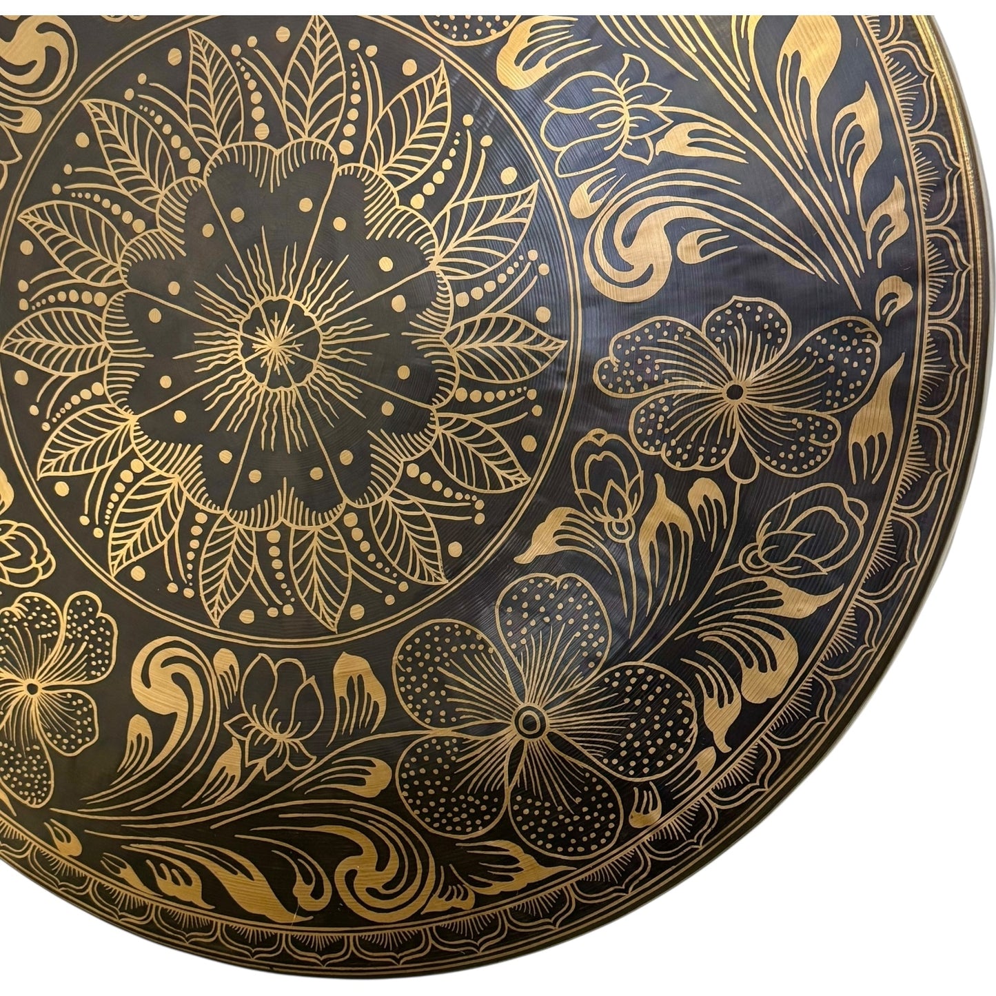 28" Nepalese Hibiscus Flower Gong