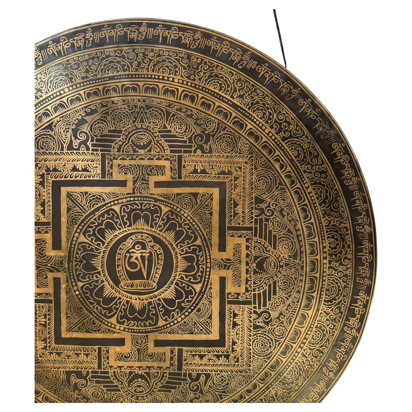 24" Nepalese Sri Yantra Mantra Gong