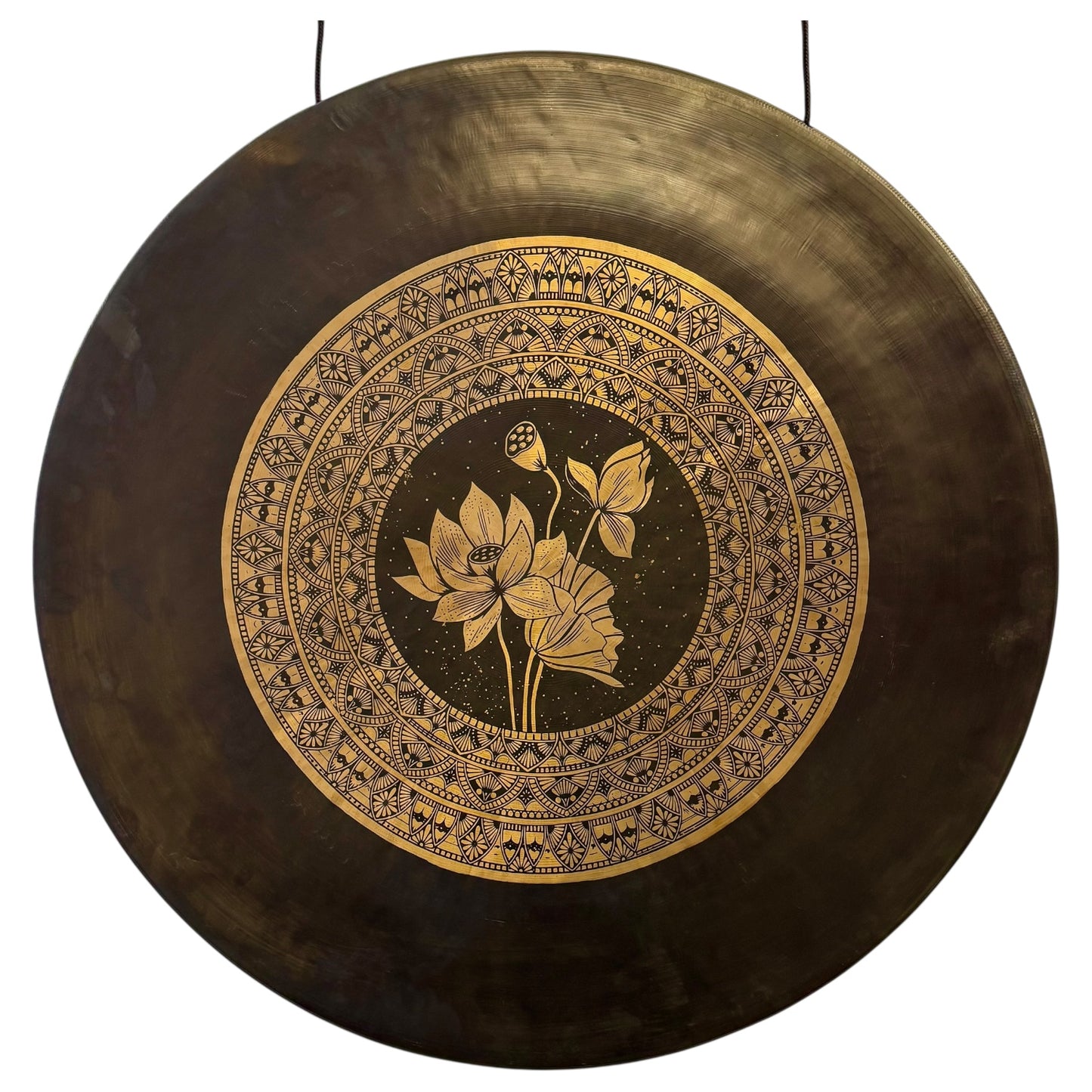 28" Nepalese Lotus Flower Gong No 1