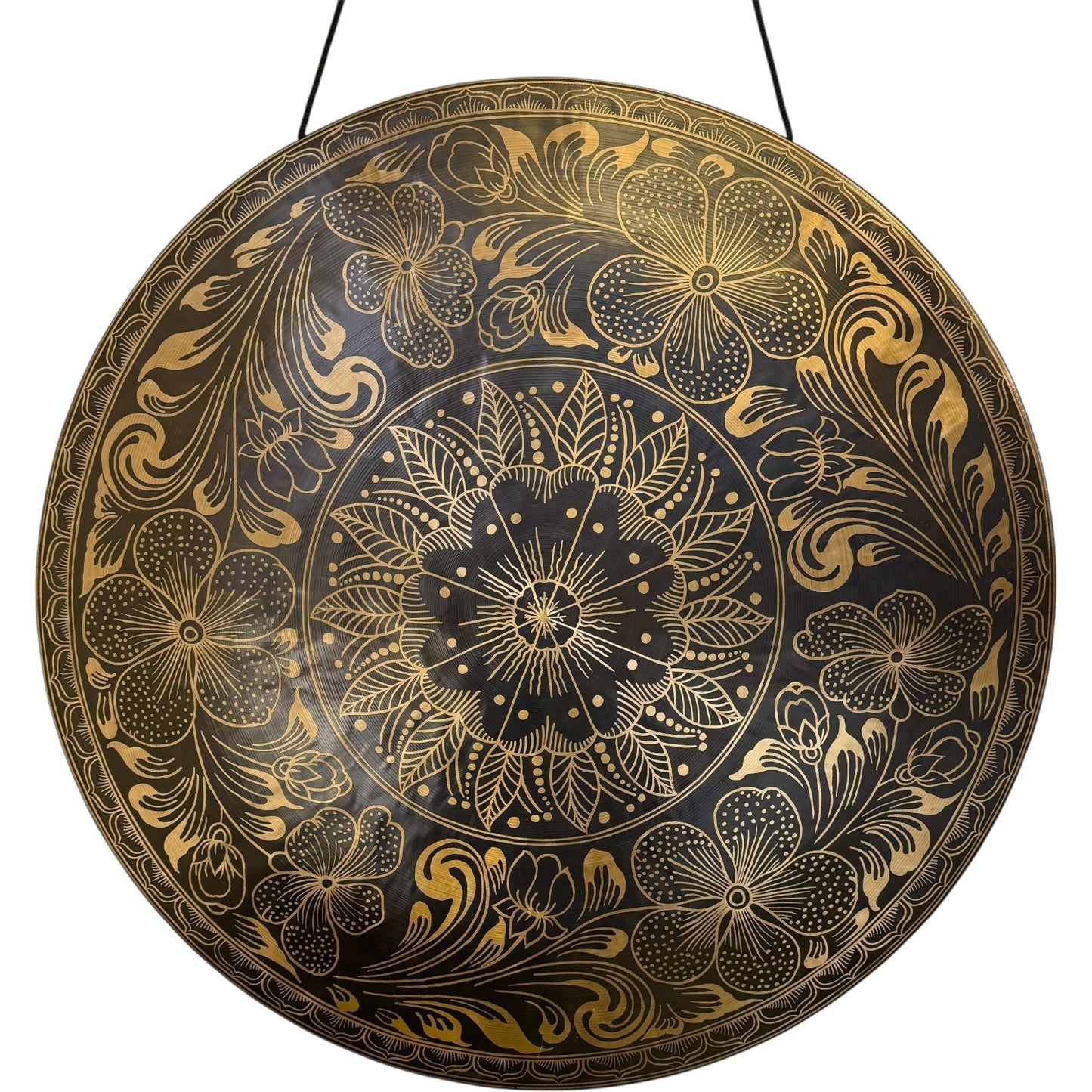 28" Nepalese Hibiscus Flower Gong
