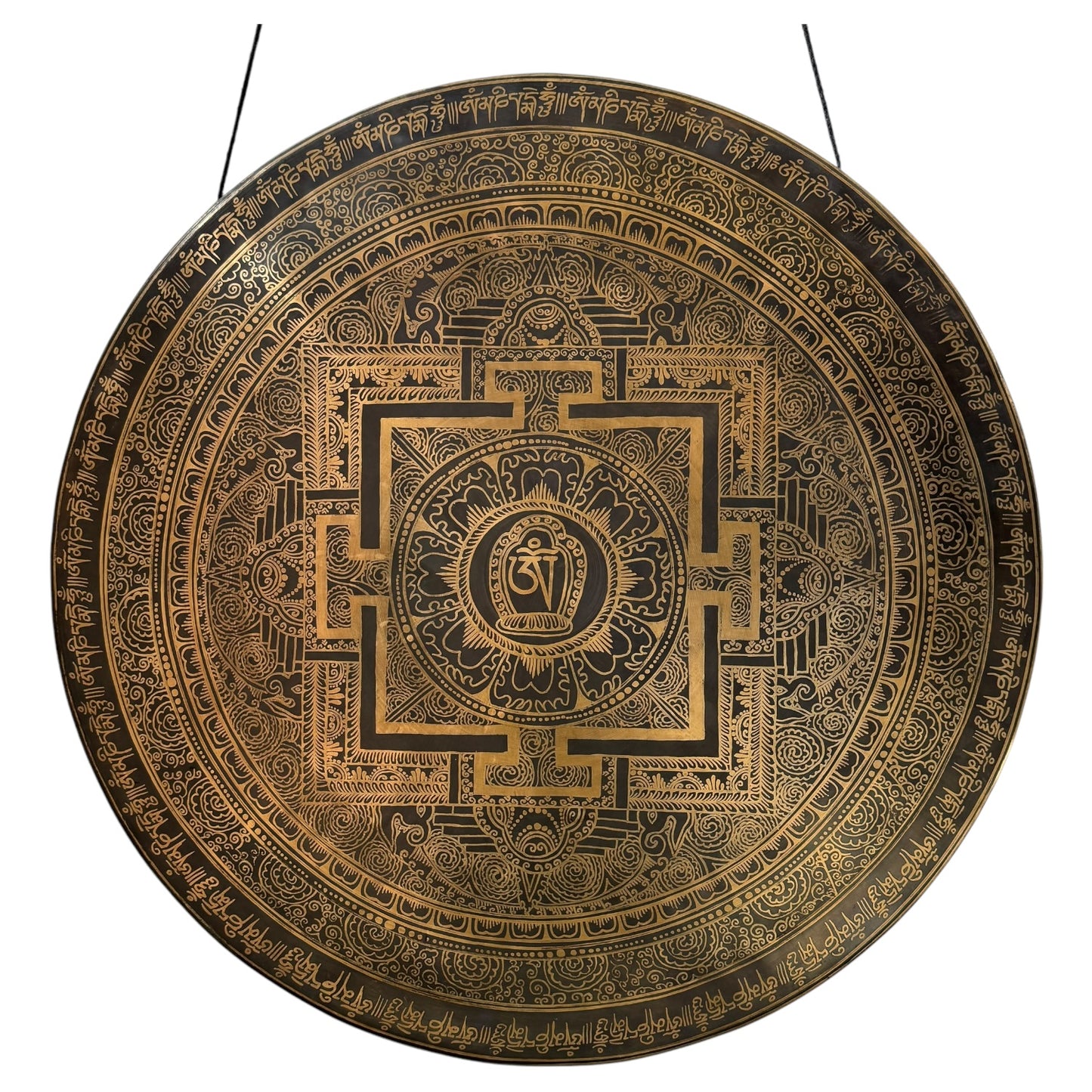 24" Nepalese Sri Yantra Mantra Gong