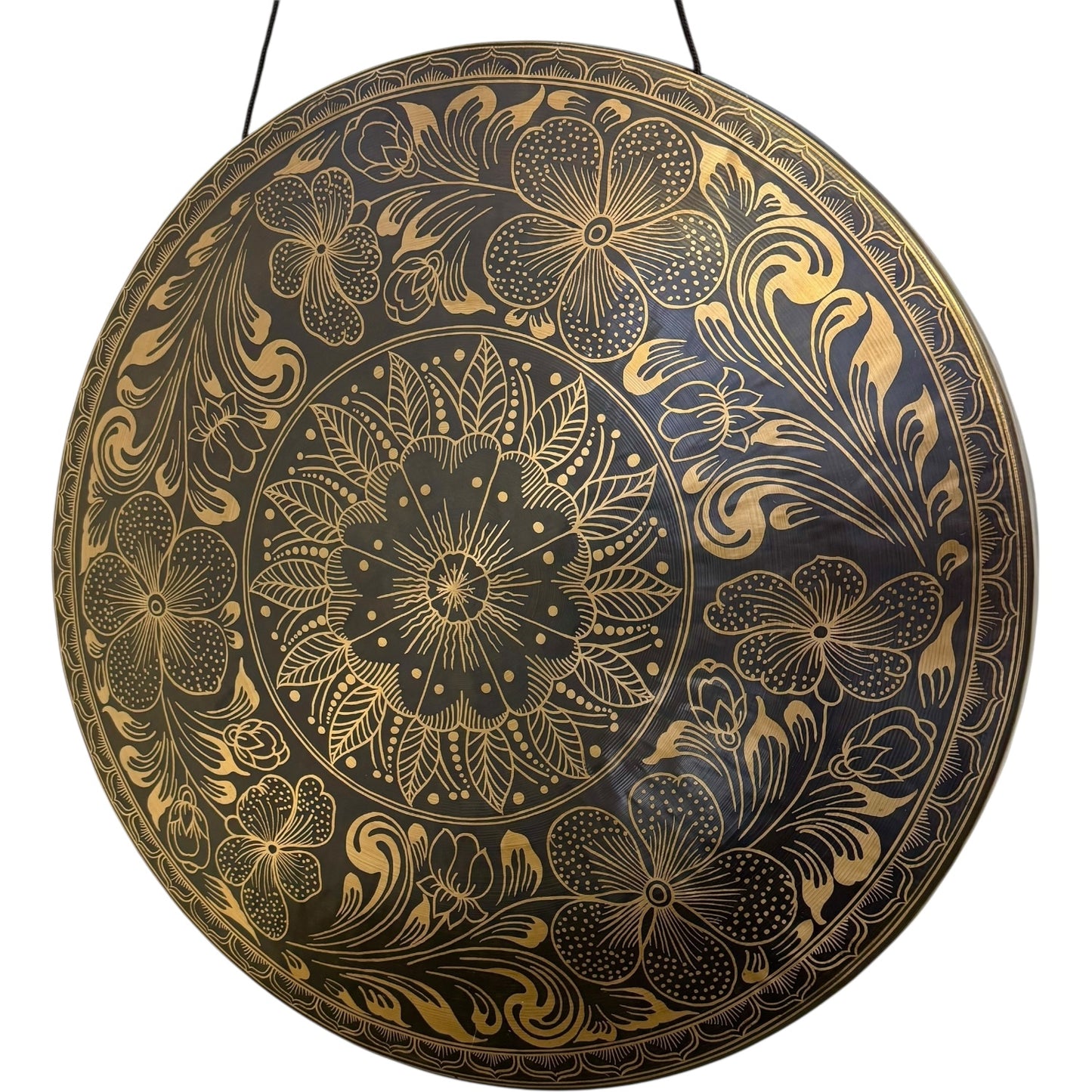 28" Nepalese Hibiscus Flower Gong
