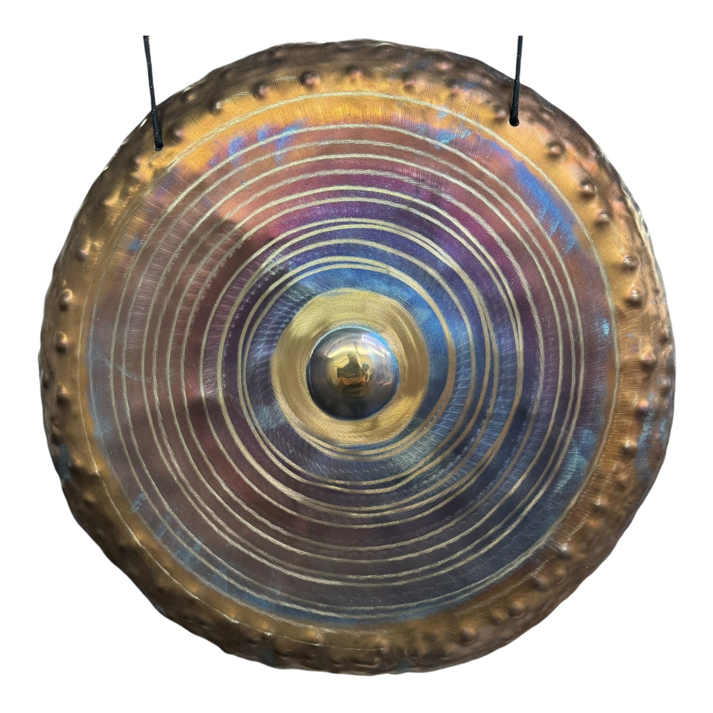 Acolyte 18" Dimple Gong - Bronze Purple Spiral