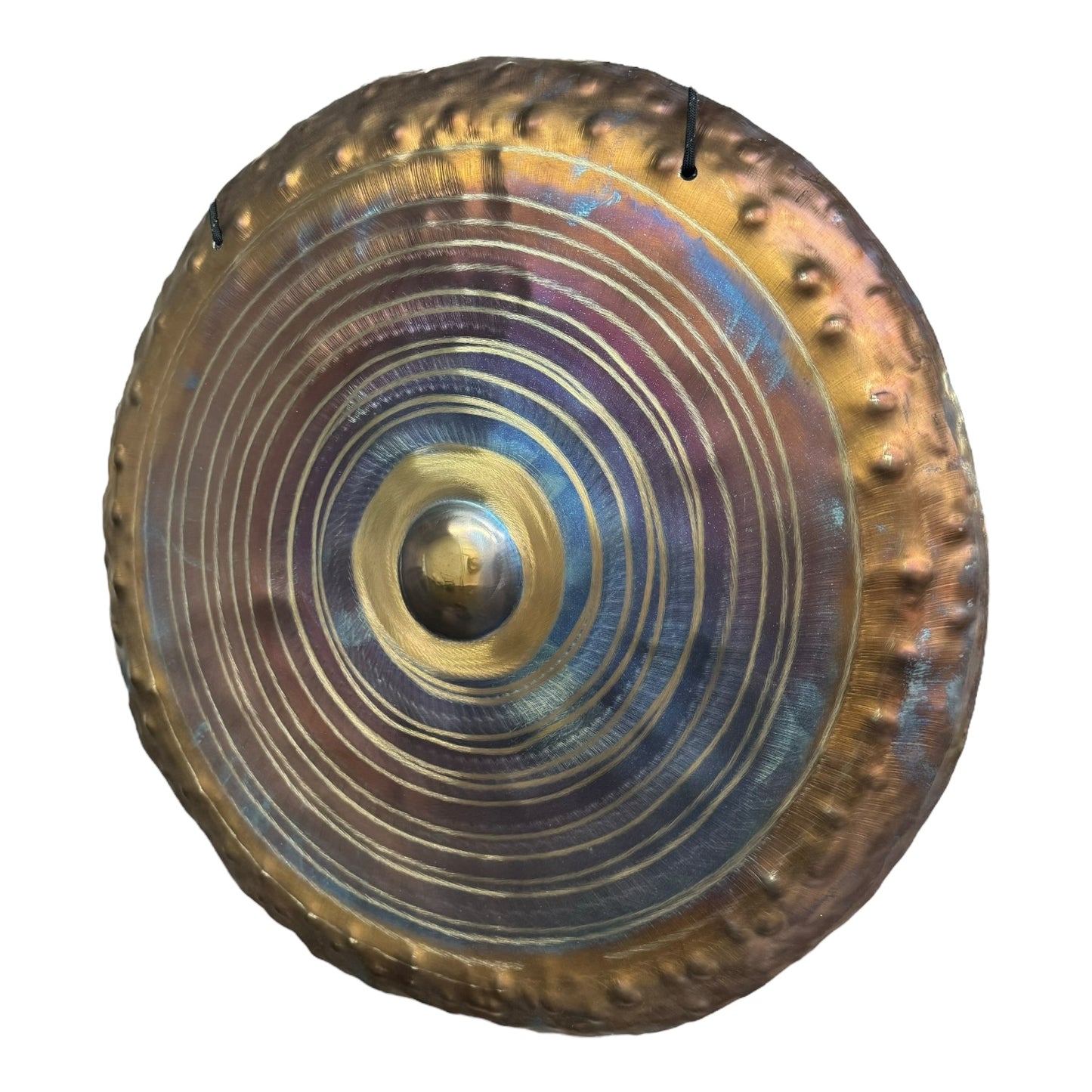 Acolyte 18" Dimple Gong - Bronze Purple Spiral