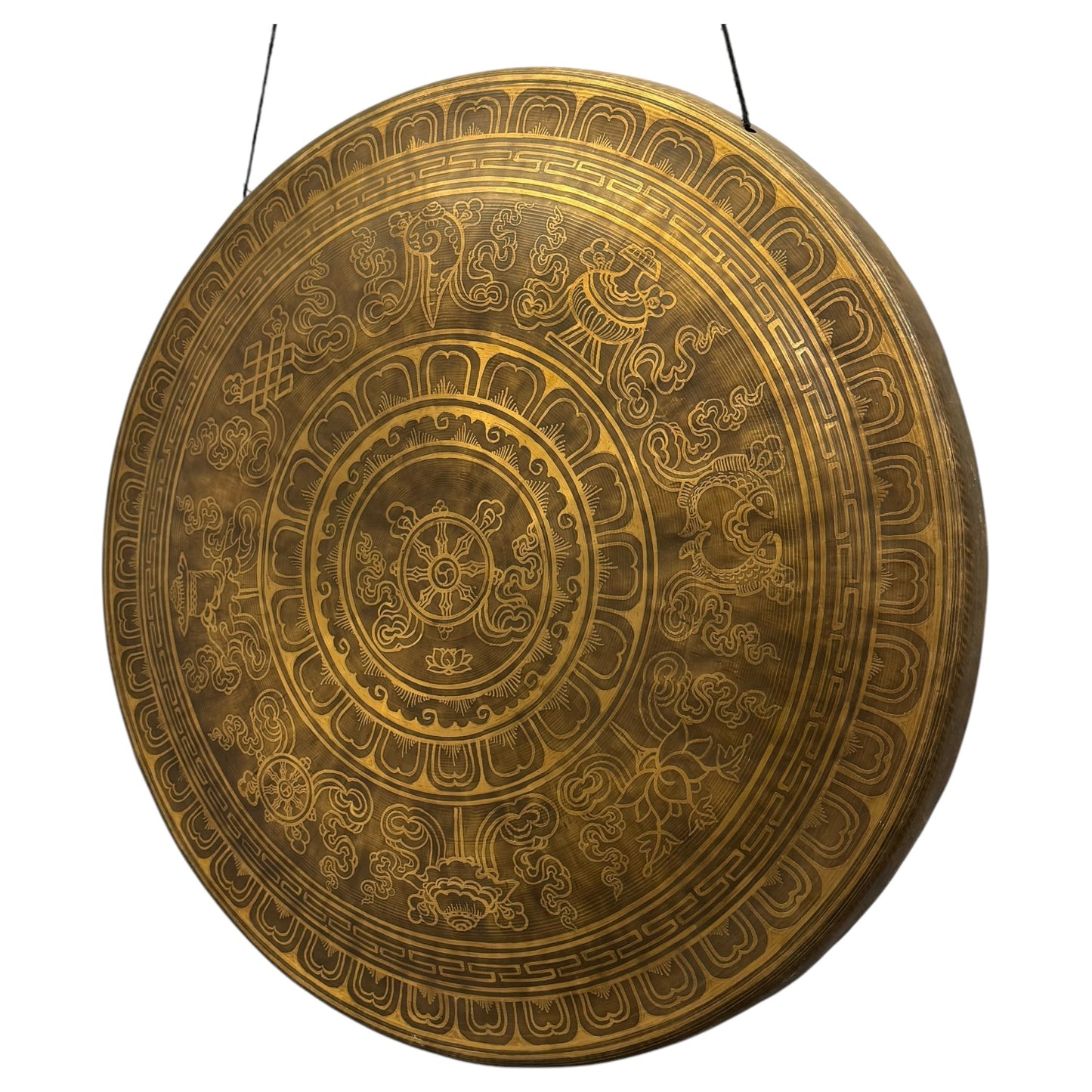 28" Nepalese Mithila Art Gong
