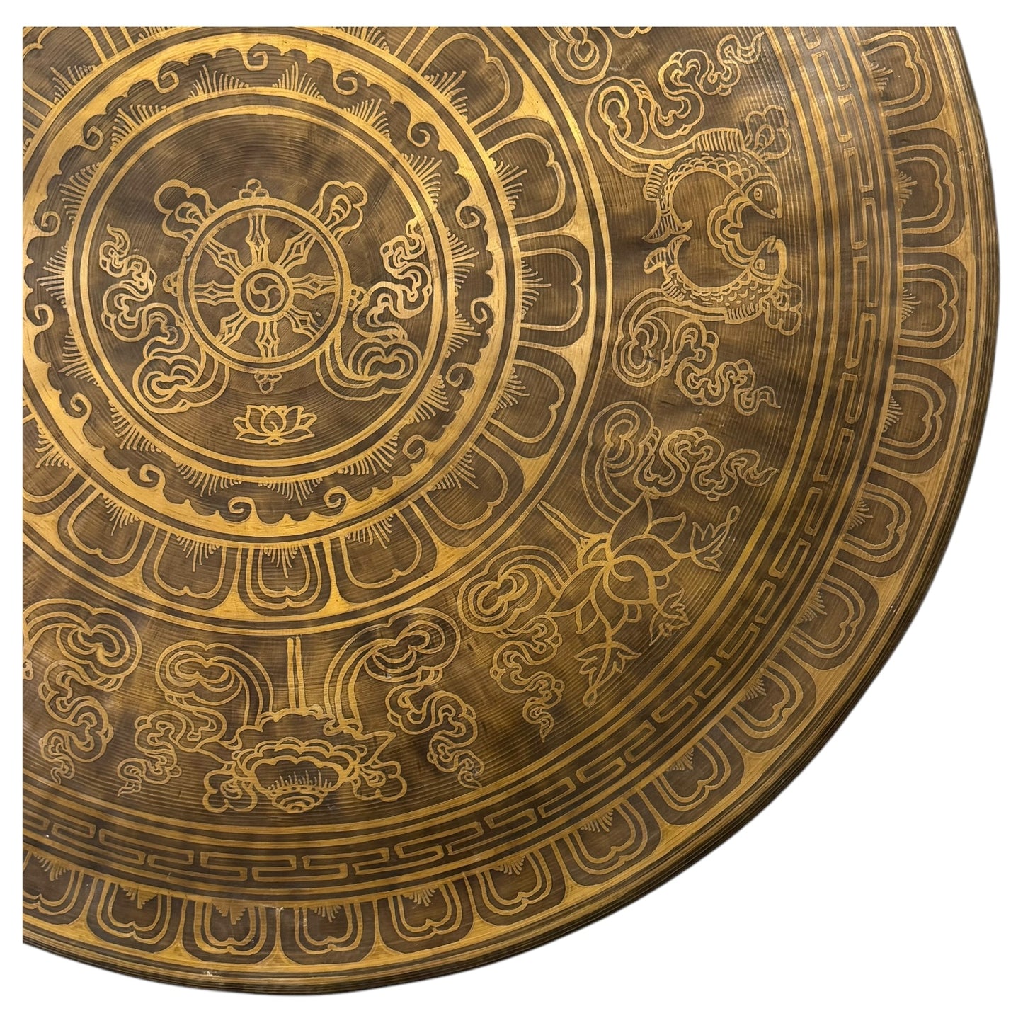 28" Nepalese Mithila Art Gong