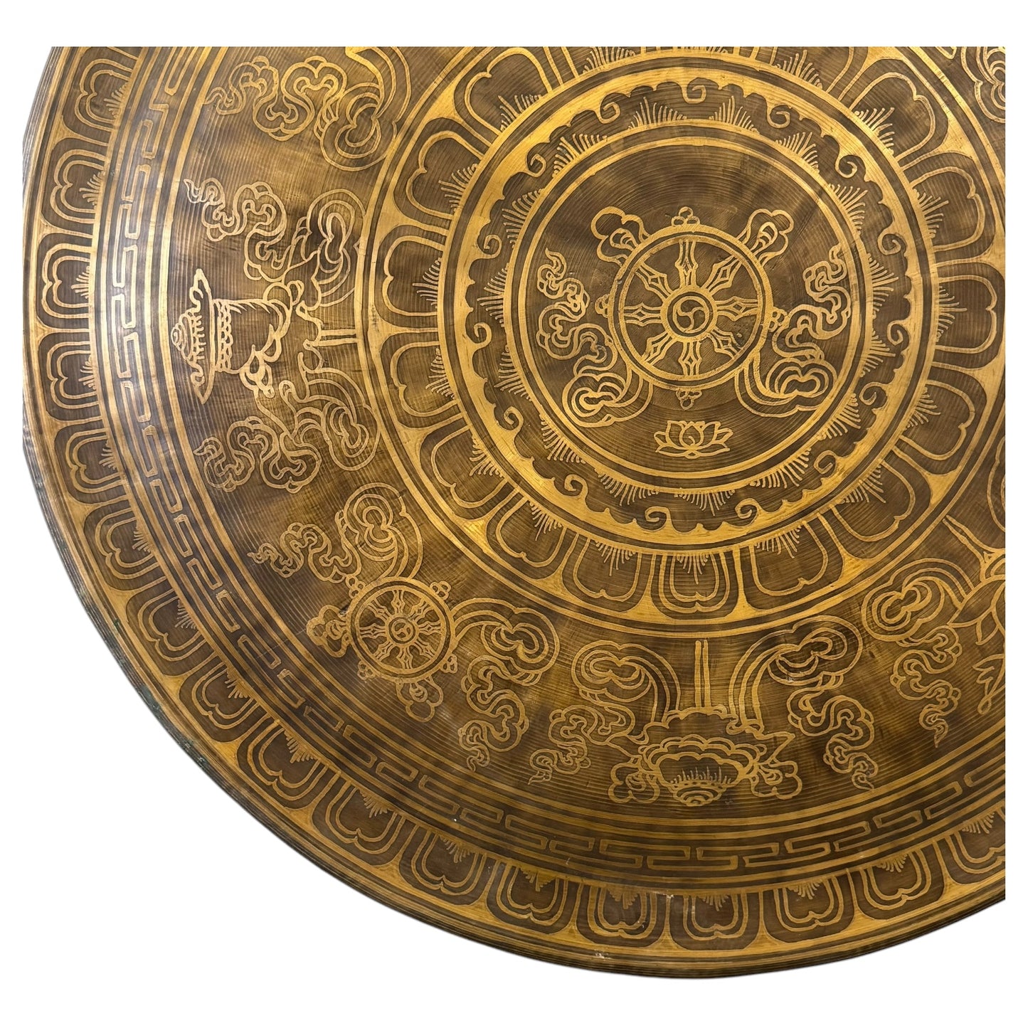 28" Nepalese Mithila Art Gong