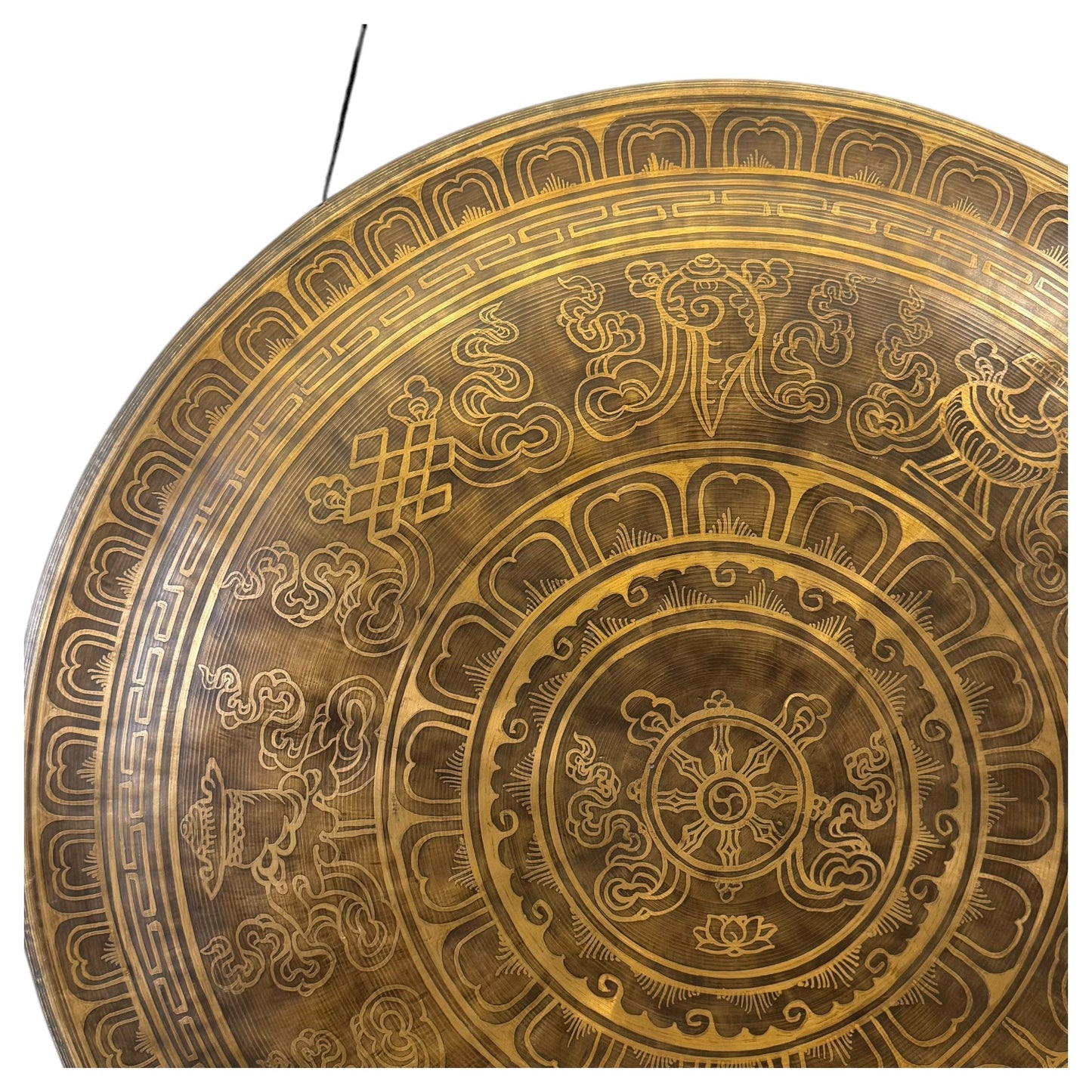 28" Nepalese Mithila Art Gong