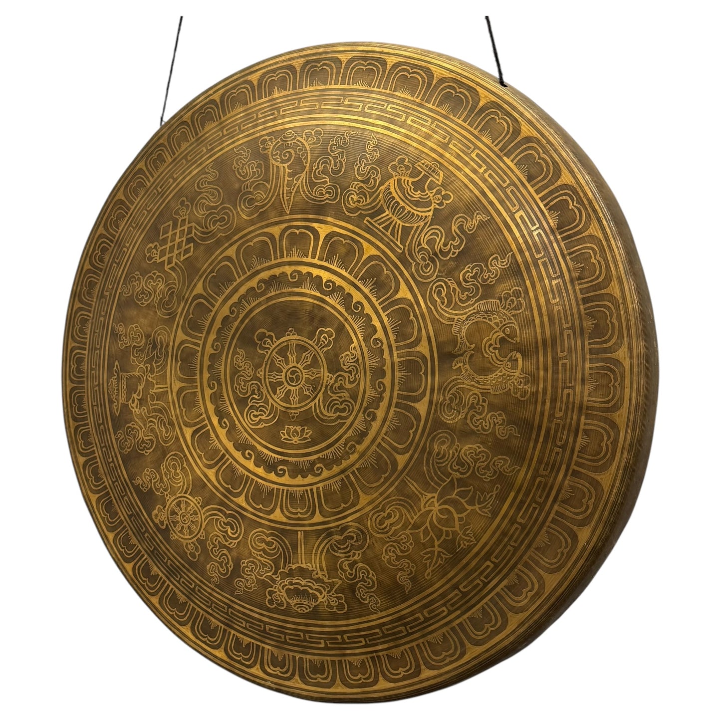 28" Nepalese Mithila Art Gong