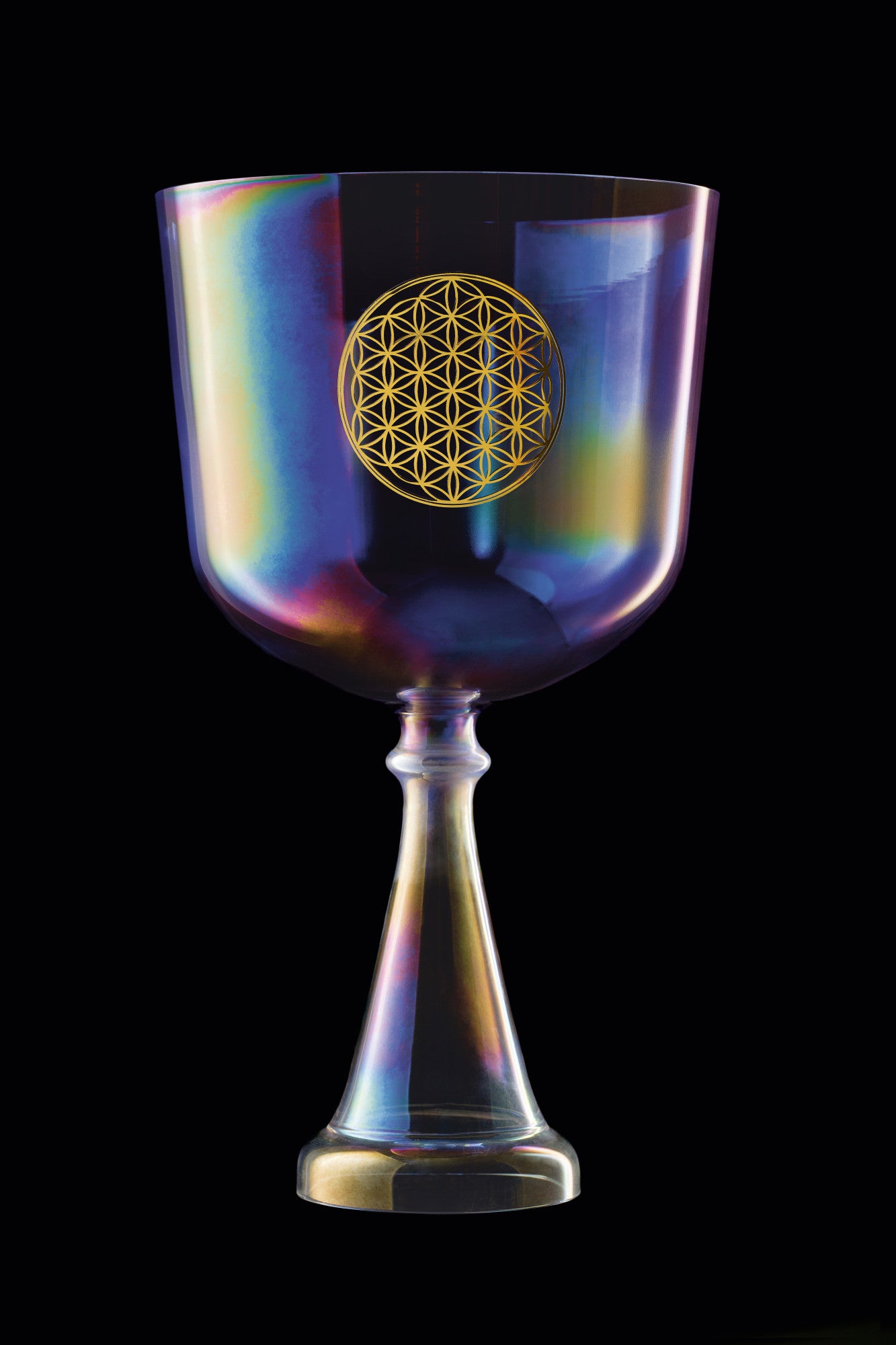 Meinl Crystal Singing Chalice 8" Purple Flower of Life | Heart F3