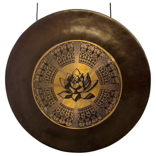 28" Nepalese Lotus Flower Gong No 2