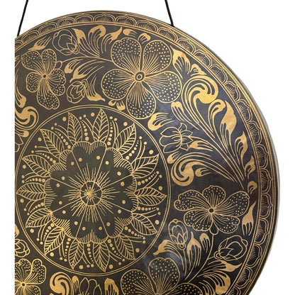 24" Nepalese Hibiscus Flower Gong