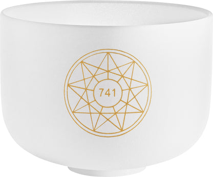 Meinl Sonic Energy Solfeggio Crystal Singing Bowl 10" Sol 741 Hz Note F#4 (SOLCSB10-741)
