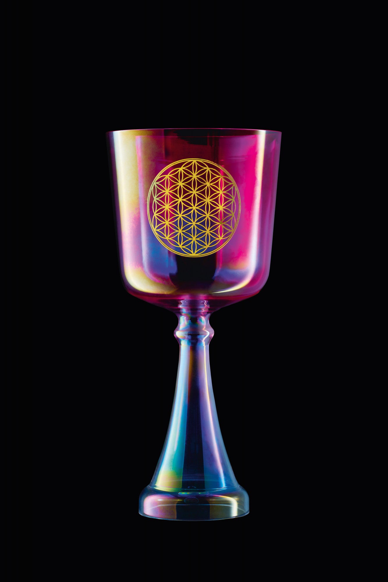 Meinl Crystal Singing Chalice 6" Pink Flower of Life | Heart Chakra F4