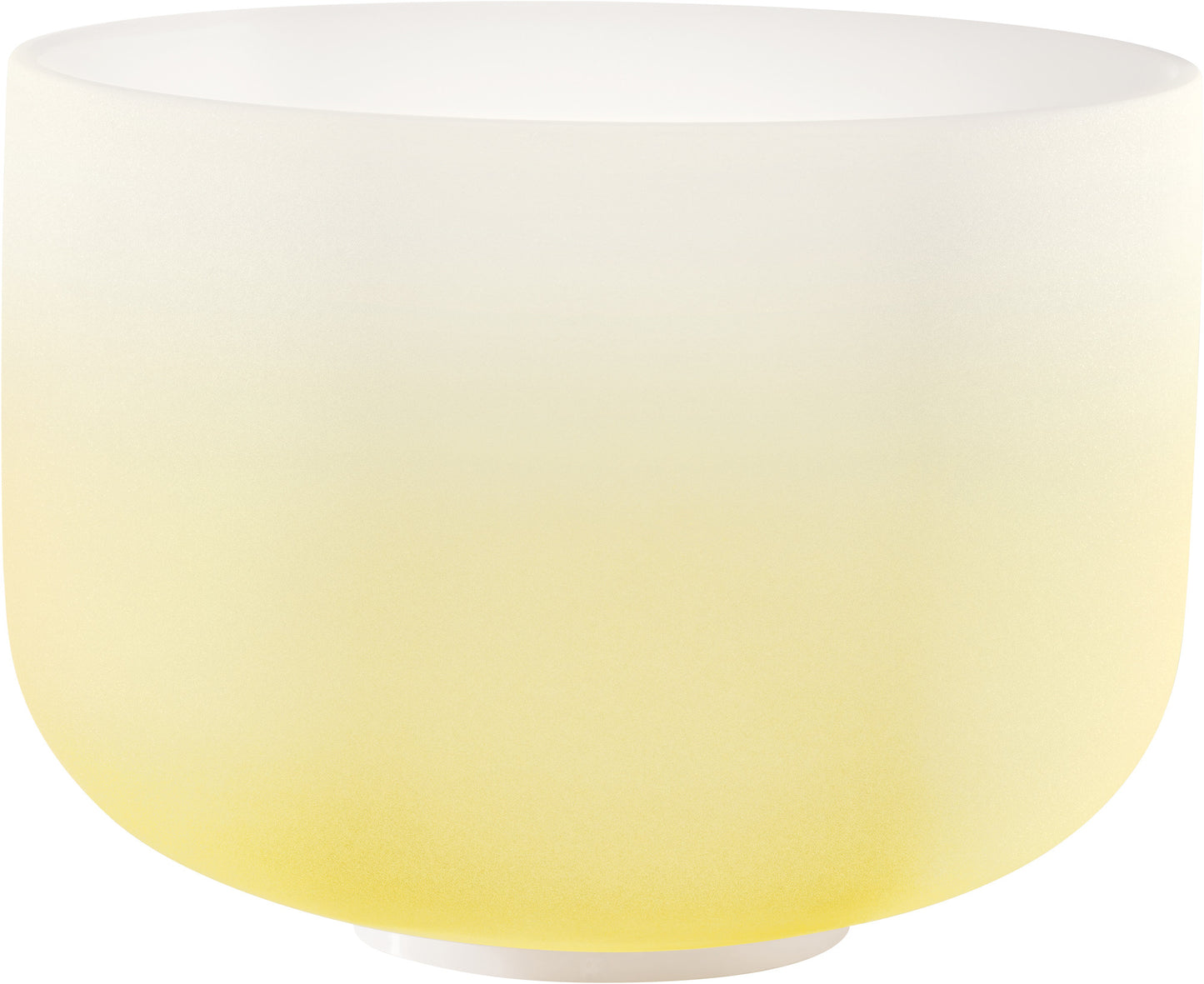 Meinl Sonic Energy Crystal Singing Bowl 12" Color-Frosted Yellow Note E4 Navel Chakra (CSBC12E)