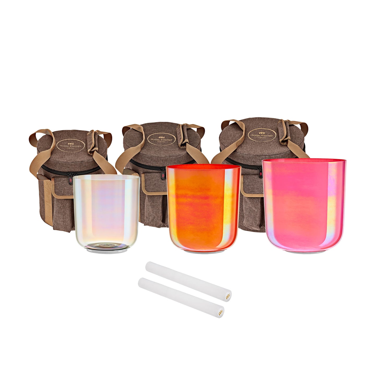 Meinl Sonic Energy Essence Crystal Singing Bowl Set 3-Piece E4/C4/G3 (ECSBSETECG)
