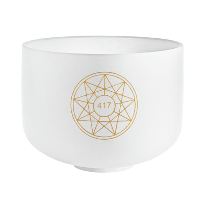 Meinl Sonic Energy Solfeggio Crystal Singing Bowl 10" Re 417 Hz Note G#4 (SOLCSB10-417)