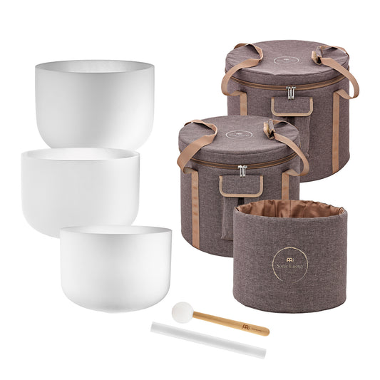 Meinl Sonic Energy Crystal Singing Bowl Set 3-Piece - 440 Hz (CSBMSETCEG)