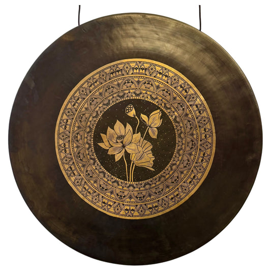 28" Nepalese Lotus Flower Gong No 1