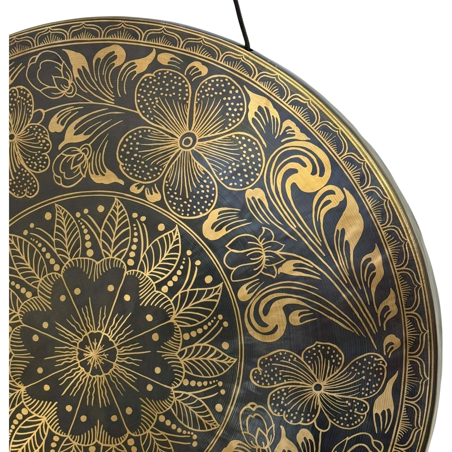 24" Nepalese Hibiscus Flower Gong