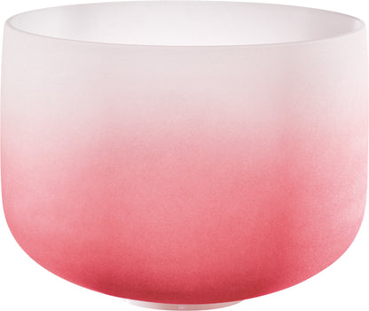 Meinl Sonic Energy Crystal Singing Bowl 14" Color-Frosted Red Note C4 Root Chakra (CSBC14C)