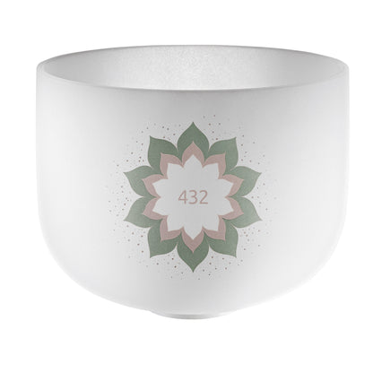 Meinl Sonic Energy Lotus Flower Crystal Singing Bowl 9" Note A4 Brow Chakra (CSB432LF)