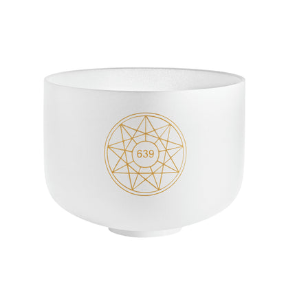 Meinl Sonic Energy Solfeggio Crystal Singing Bowl 10" Fa 639 Hz Note D#4 (SOLCSB10-639)
