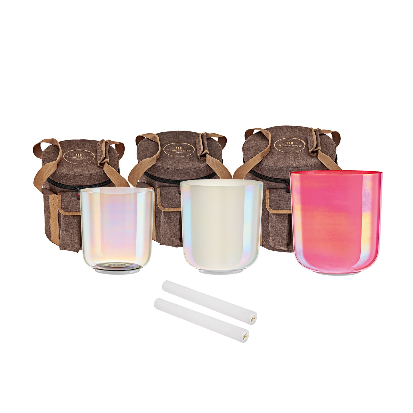 Meinl Sonic Energy Essence Crystal Singing Bowl Set 3-Piece E4/B3/G3 (ECSBSETEBG)