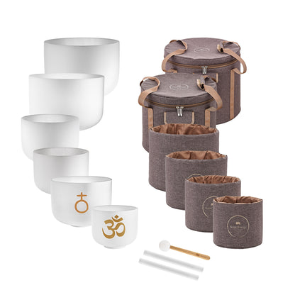 Meinl Sonic Energy Om Crystal Singing Bowl Set 6-Piece (CSBSETOM6)