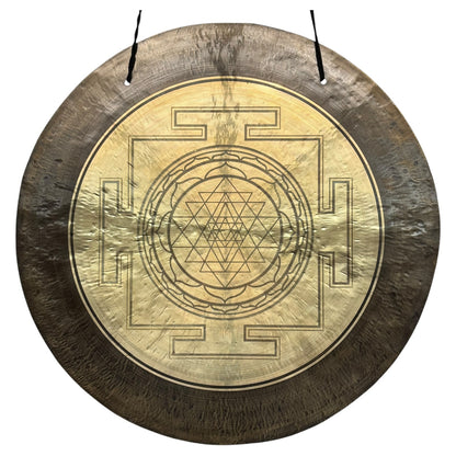 32" Sri Yantra Premium Wind Gong