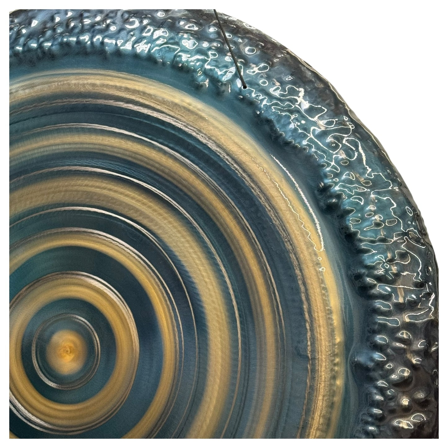 Acolyte Gongworks 46" Gong - Blue Gold Swirl