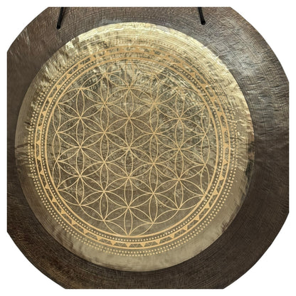 36" Flower of Life Premium Wind Gong