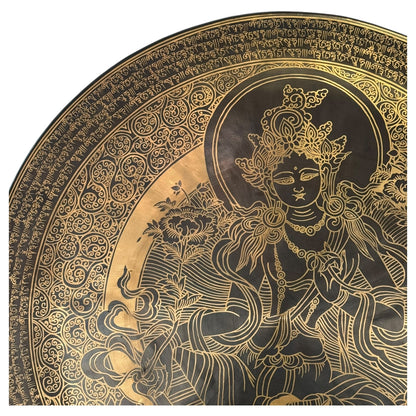 28" Nepalese Tara Goddess Gong