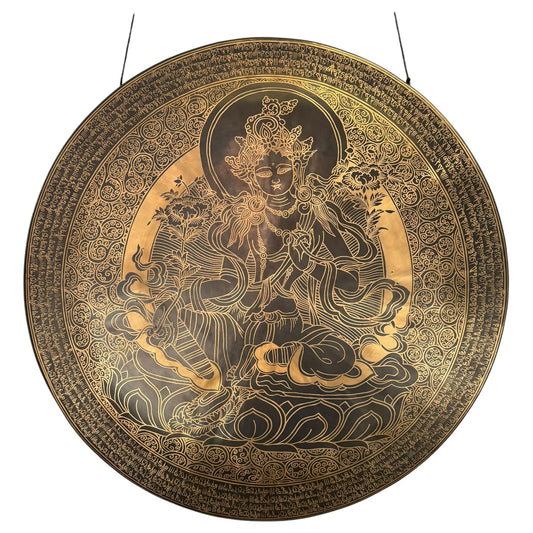 28" Nepalese Tara Goddess Gong