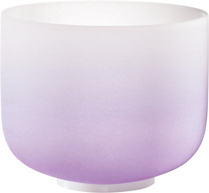 Meinl Sonic Energy Crystal Singing Bowl 8" Color-Frosted Purple Note B4 Crown Chakra (CSBC8B)