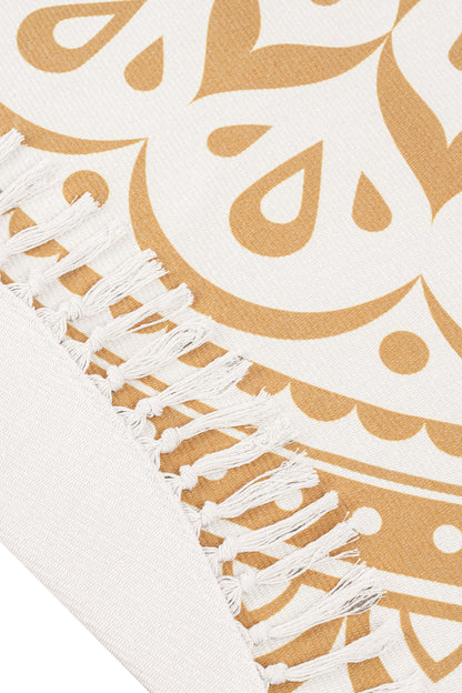 Meinl Meditation Rug, Vintage Gold | 78" Mandala Floral