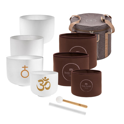 Meinl Sonic Energy Om Crystal Singing Bowl Set 4-Piece (CSBSETOM4)