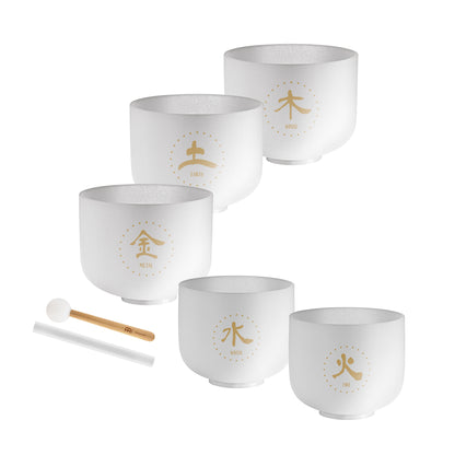 Meinl Sonic Energy TCM Crystal Singing Bowl Set 5-Piece (TCMCSBSET5)