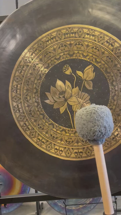 28" Nepalese Lotus Flower Gong No 1