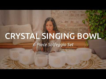 Meinl Sonic Energy Solfeggio Crystal Singing Bowl Set 9-Piece