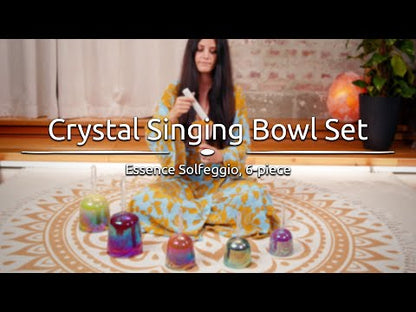Meinl Sonic Energy Essence Solfeggio Crystal Singing Bowl Set 6-Piece