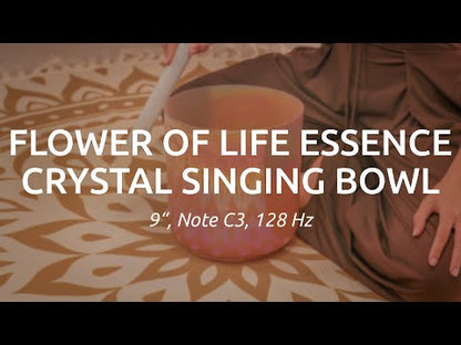 Meinl Sonic Energy Flower of Life Essence Crystal Singing Bowl 9" - 128 Hz