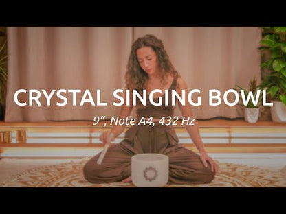 Meinl Sonic Energy Lotus Flower Crystal Singing Bowl 9" - 432 Hz