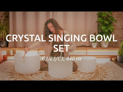 Meinl Sonic Energy Crystal Singing Bowl Set 3-Piece - 440 Hz