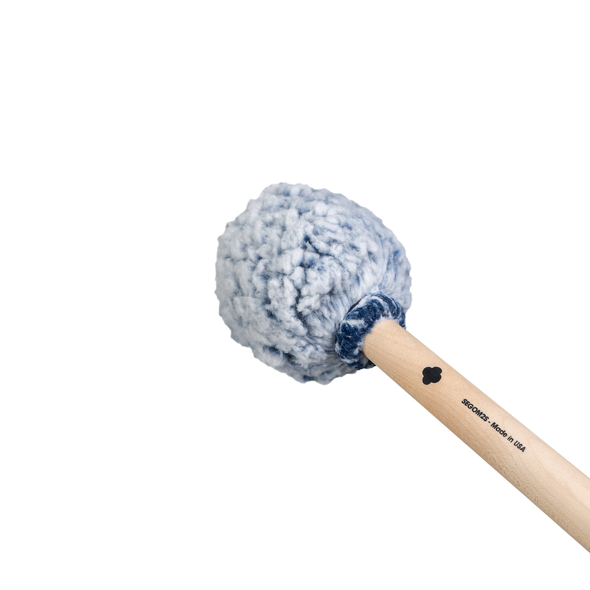 Sela SEGOM2S gong mallet, angled view of 58 mm oval head