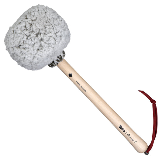 Vikrampal Gong Mallet by Sela Natural Balance - Large, Frosted Olive